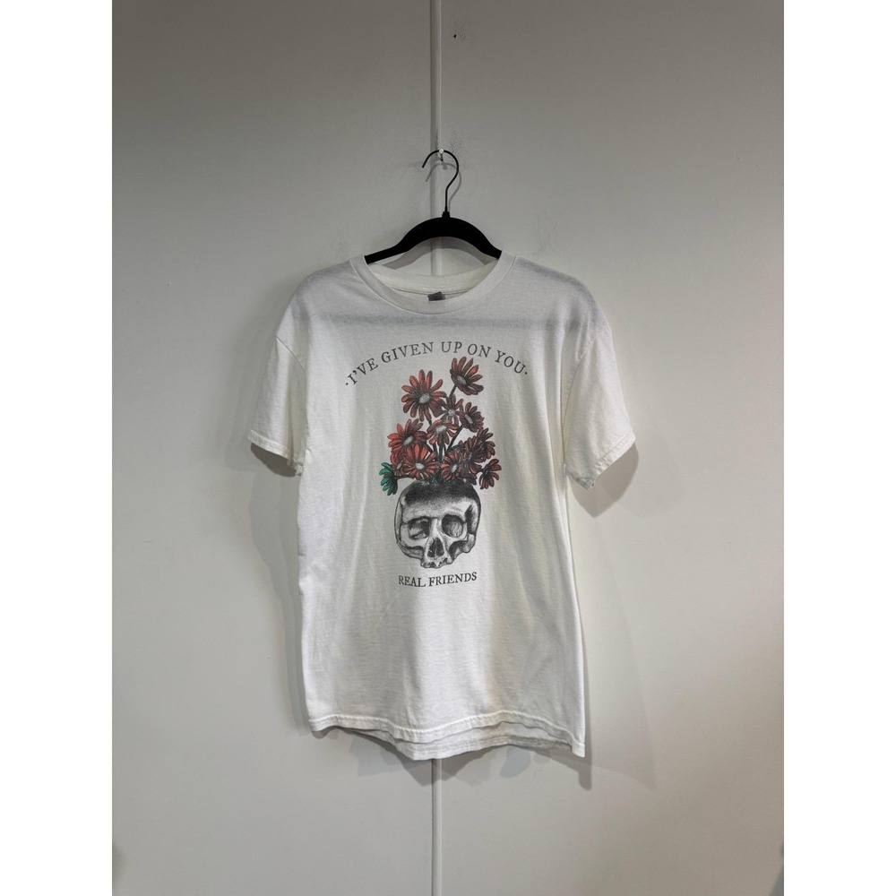 Real‎ Friends I've Given Up On You Shirt Mens Medium Gildan Band Tee T-Shirt
